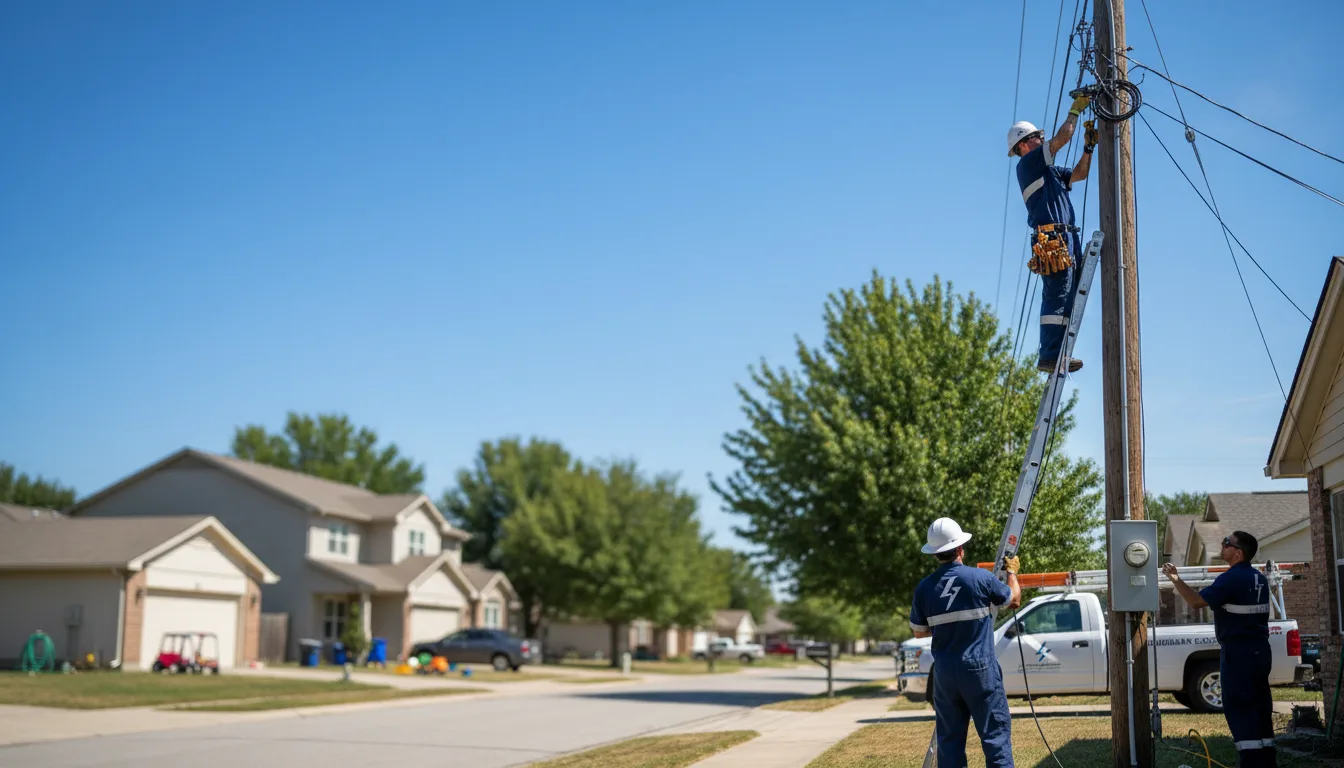 Residential electrician providing installation services in Hartley, IA